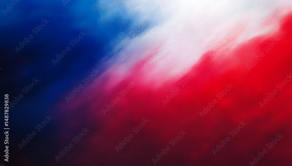 Aufkleber dynamic abstract gradient texture with red, white, and blue color transition for usa themed backgrou