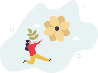 Mental health, psychotherapy and selfcare concept. learn self accepting. character life .