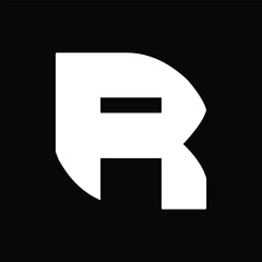Creative letter R logo design vector template