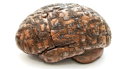 3D AI Brain with Artificial Intelligence Technology