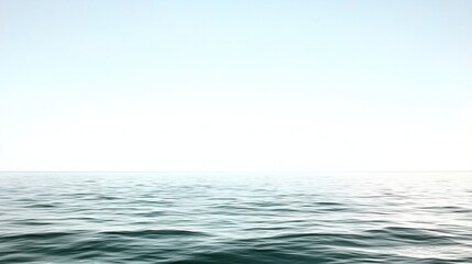 Obraz premium Calm Ocean Horizon with Summer Sky.