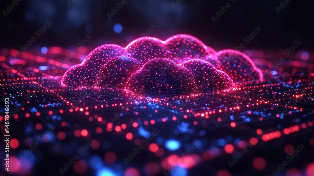Poster abstract cloud computing network: digital data landscape