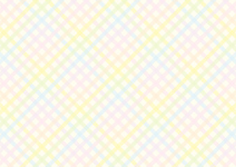 虹色のチェック柄