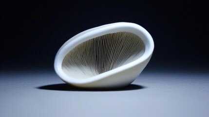 Abstract White Sculptural Form. (1)