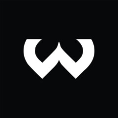 Creative letter W logo design vector template