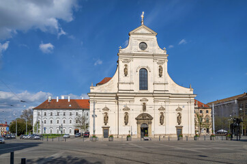 Brno, Czechia. View of Church of St. Thomas