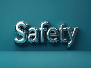 Safety 3d text