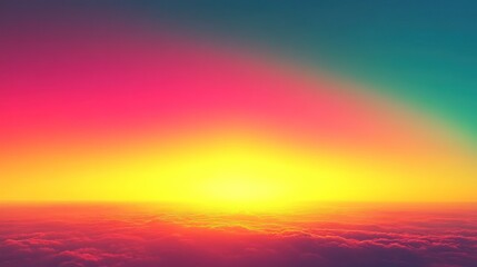 Fototapeta premium Colorful sunrise over clouds