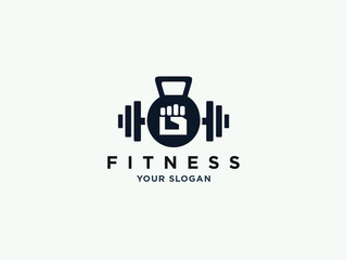 fitness gym or health logo design vector template