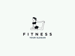 fitness gym or health logo design vector template