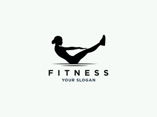 fitness gym or health logo design vector template