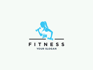 fitness gym or health logo design vector template