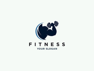 fitness gym or health logo design vector template