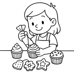Fun activities for kids Decorating cookies or cupcakes