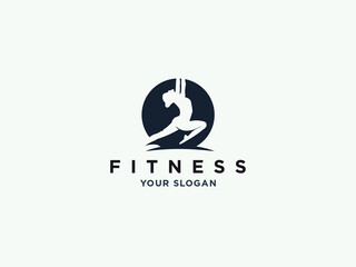 fitness gym or health logo design vector template