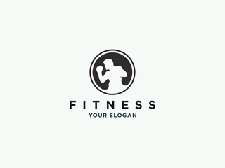 fitness gym or health logo design vector template
