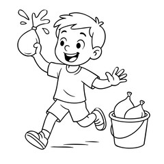 Water balloon fight fun activities for kids 