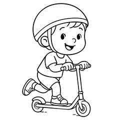 Fun activities for kids Bike riding or scooter adventures
