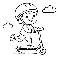 Fun activities for kids Bike riding or scooter adventures