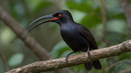 Fototapeta premium Black Sicklebill 