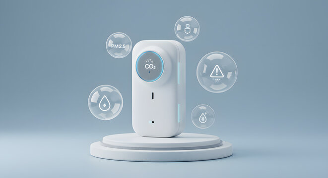 Smart Home Air Quality Monitor with Holographic Alerts