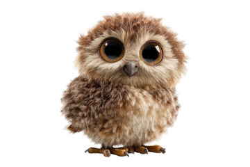 Naklejka premium Adorable owl portrait outdoors