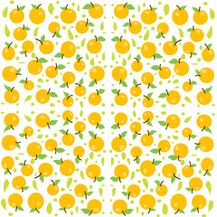 seamless pattern with oranges