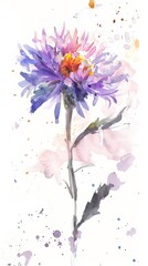 Vibrant Watercolor Flower Painting
