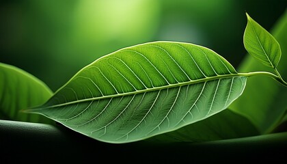 Obraz premium green leaf
