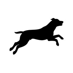 Leaping Dog Silhouette