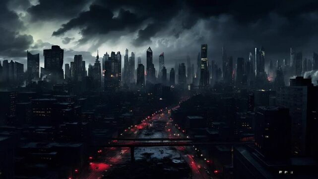 Citywide Blackout During the Night - AI