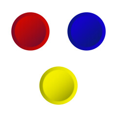 ３カラーボタン