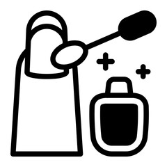 This Nail polish icon is suitable for Beauty Salon, Spa, Barber Shop, etc