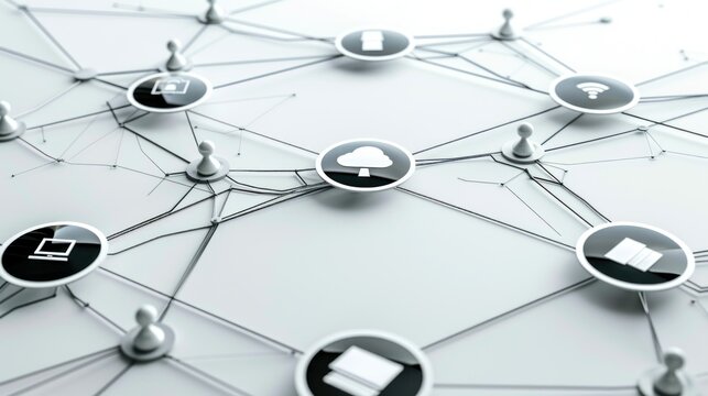 Multi cloud computing concept with interconnected cloud providers stock photo --ar 16:9 --raw --v 6 Job ID: 5dd2bb98-ae2d-458e-ab18-d6a8ce4e727c
