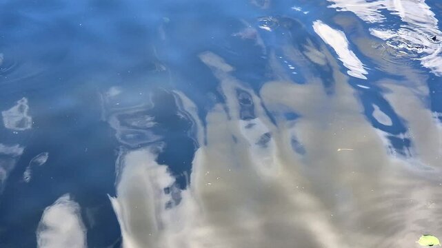 Flowing River Texture Background &ndash; Natural Water Surface and Movement Pattern