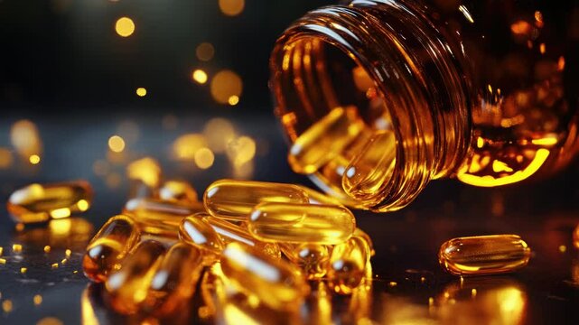A close-up view of a bottle of pills sitting on a flat surface