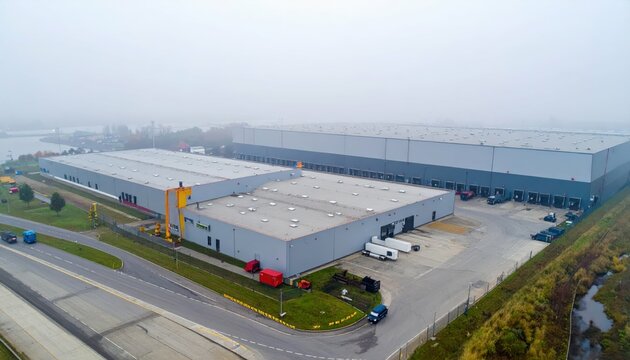 Functional Cross Dock Facility with Packing Stations and Fog Rolling In