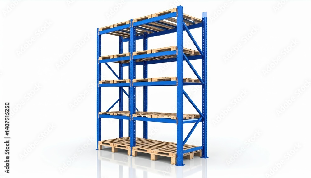 Aufkleber functional pallet racking system with reflective floor setup