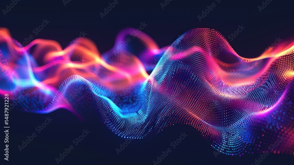 Poster abstract big data background with data streams and numbers stock photo --ar 16:9 --raw --v 6 job id: