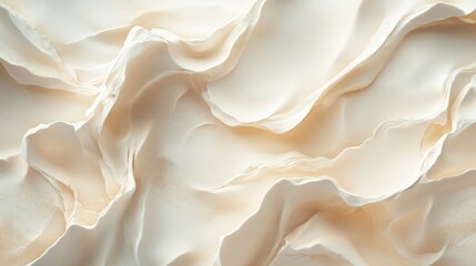 Obraz premium Cream texture, flowing, close-up, subtle light background