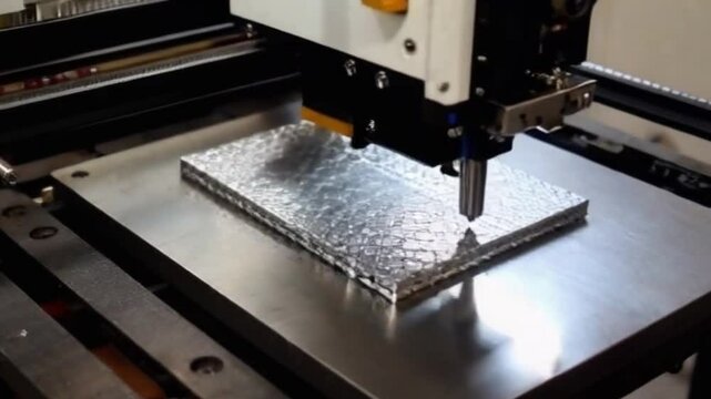 3D Printing making metalic block