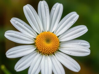 Fototapeta premium White Petals & Golden Hearts: A Closer Look at Nature's Charm