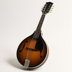 Fototapeta premium Mandolin on White Background