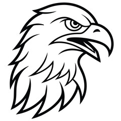 Fototapeta premium eagle-head-mascot-logo.eps