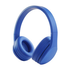 Stylish Blue Wireless Headphones Music Audio Device
