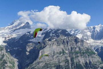 paraglider in the mountains