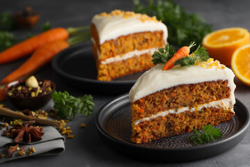 Traditional Swedish carrot cake