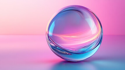A vibrant, iridescent sphere
