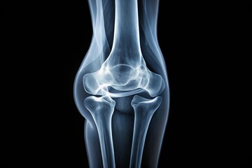 Macro X-Ray Knee Anatomy: Joint Posture, Bone Structure, Alignment
