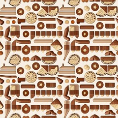 baking ingredients arranged symmetrically